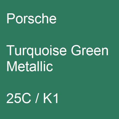 Porsche, Turquoise Green Metallic, 25C / K1.